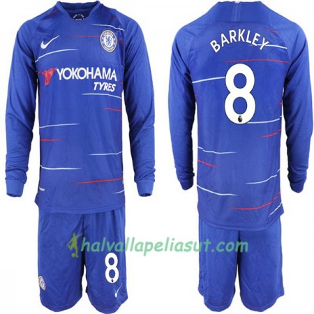 Jalkapallo Pelipaidat Chelsea Ross Barkley 8 Lasten Kotipaita 2018-2019 Pitkähihainen